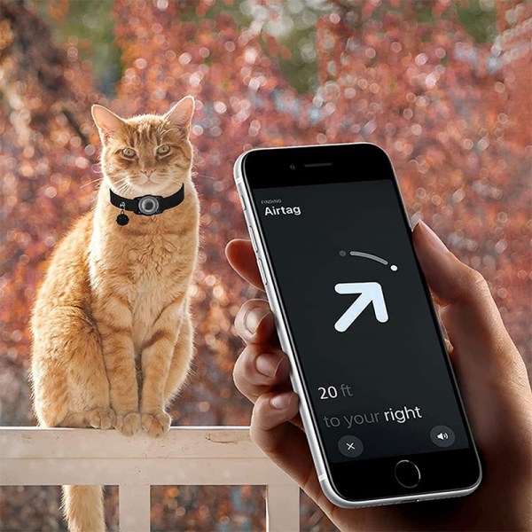 Pet Smart GPS Tracker Kaulapanta Kadonnutta koiran kissan kellopanta Black