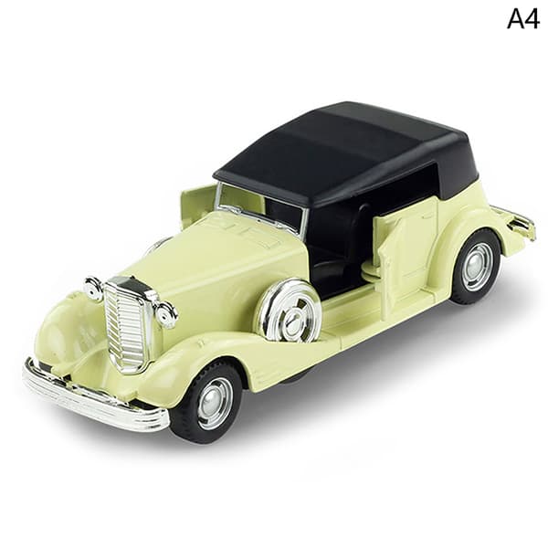1kpl Classic Car Model Vintage Pull Back Alloy Diecast Autolelut Wine red
