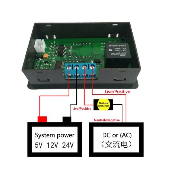 Mini digital temperaturkontroller termostatregulator 24V