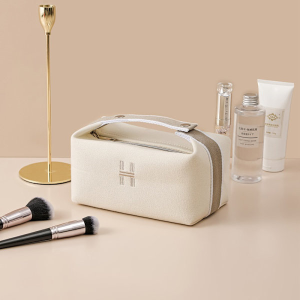 Simpelt vandtæt lærredsmakeuppose Fashion kosmetisk etui A3