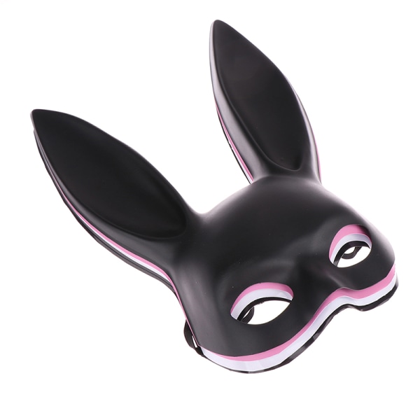 1Pc PVC Mask Dame Maskerade Fancy Party Mask Black
