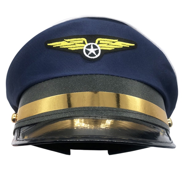 Captain Captain Hats Festkostyme Captains Flight Hat Black