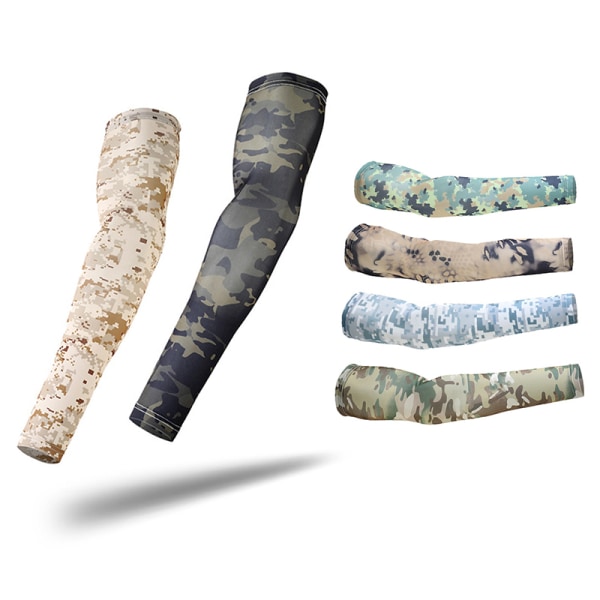 2stk Tactical Camouflage Sports Arm Sleeve Cykelarm A