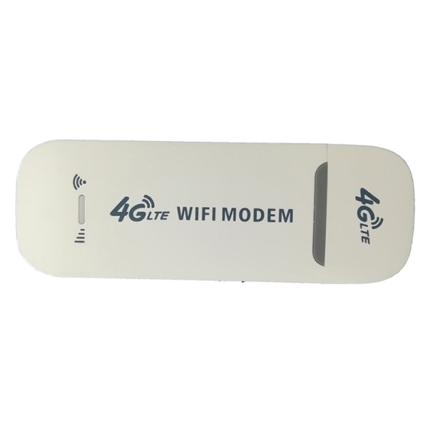 4G LTE USB-modem Mobil trådløs ruter Wifi Hotspot SIM-kort S White