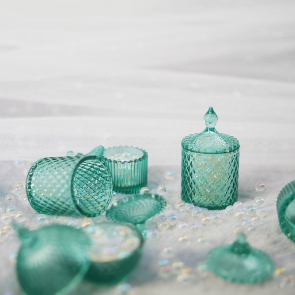 3 kpl / set 1:12 nukkekodin miniatyyri nukketarvikelelu Transparent