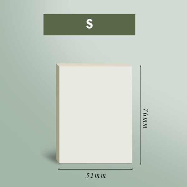 Läpinäkyvä vedenpitävä PET Memo Sticky Note 50 arkkia S