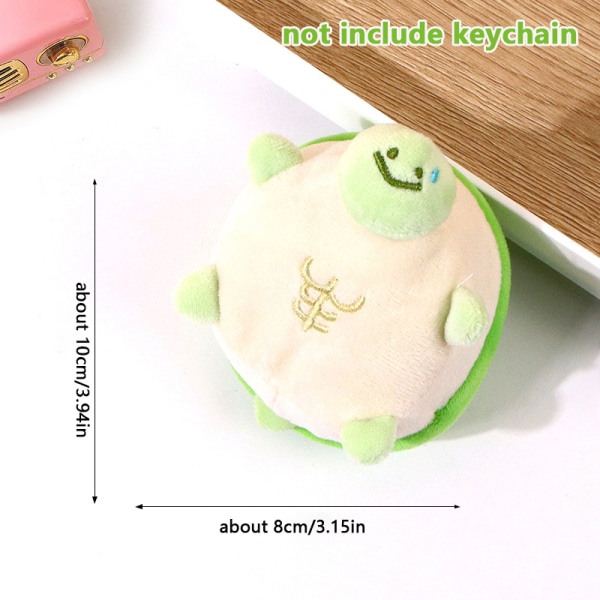 10 cm e Squeak Turtle pehmolelu täytetyt eläinnukke avaimenperä A2