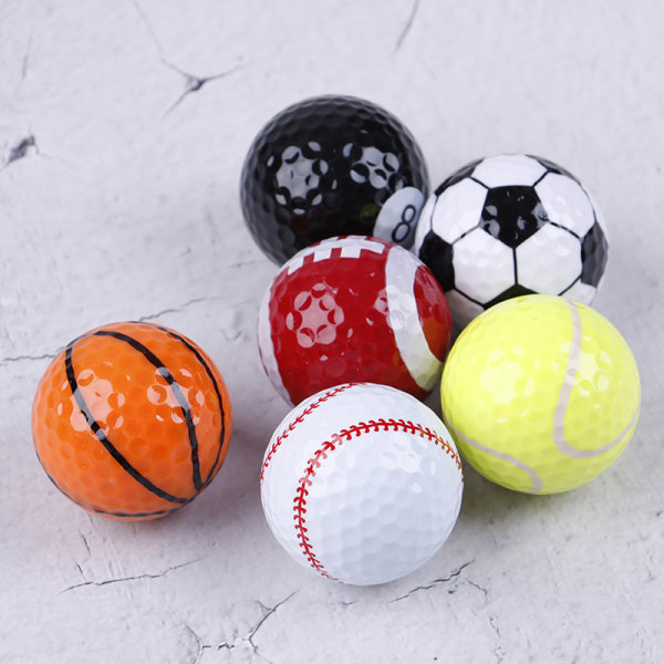6st/ set Golfbollar Golfutrustning träningsboll