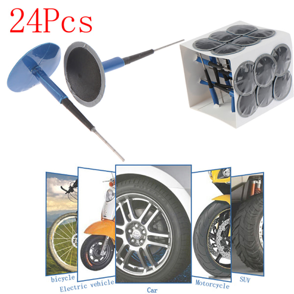 24x bil bil lastbil däck däck punktering Reparation Wired Mushroom Pat