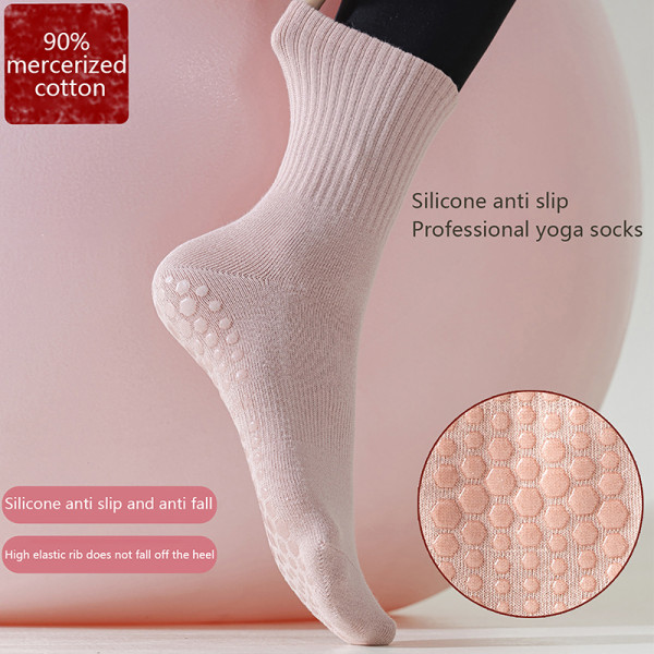 Yoga Sokker Anti-skli Sports Sokker Pilates Sokker Black fb02 | Black |  Fyndiq
