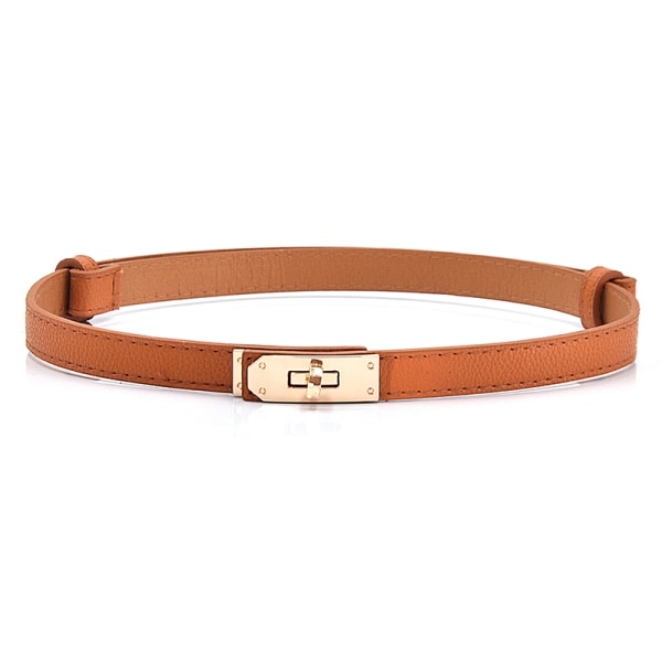 Lakkskinnbelte for kvinner Fine belter Golden Lock A4