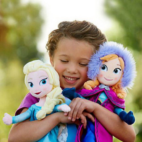 1 Stk Frosne Dukker Snow Queen Princess Stuffed Plys Elsa 50cm