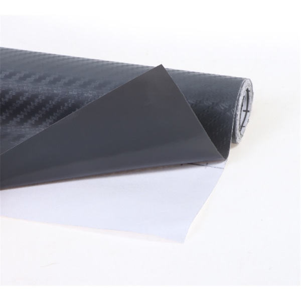 3D kolfiber matt vinylfilm bilark Wrap Roll Sticker De Silver 127*30cm