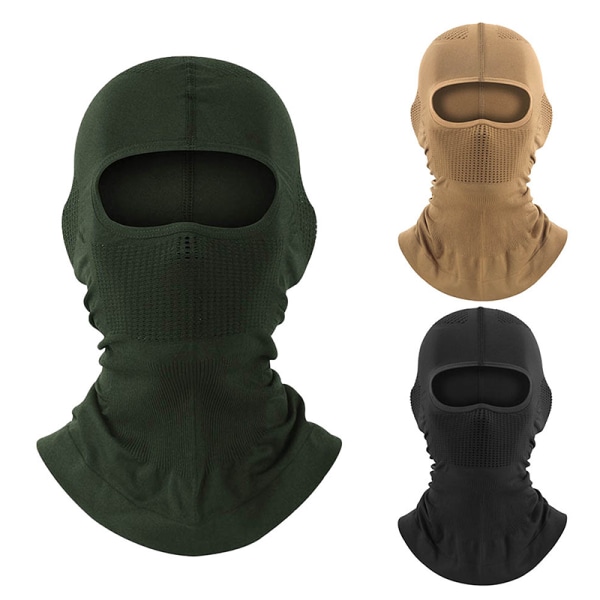 Sommermote Ansiktsdeksel Balaclava Vindtett Balaclava Black