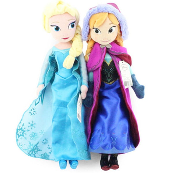 1 Stk Frosne Dukker Snow Queen Princess Stuffed Plys Elsa 50cm