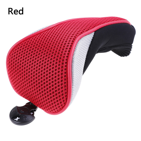 Mesh Golf Headcover Golf Club Rescue Head Covers Red