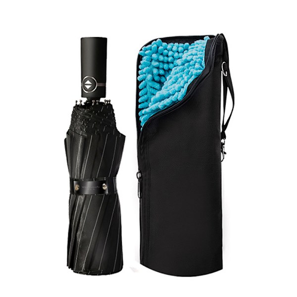 Paraplyopbevaringspose Vandabsorberende paraplytaske Black