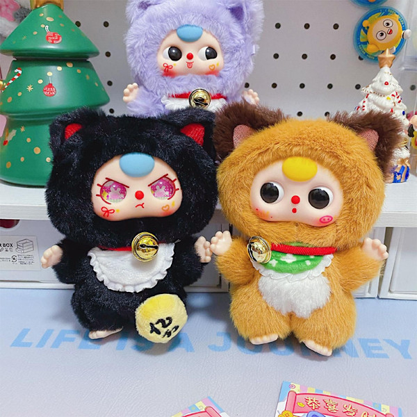 Baby Three Billionaire Lucky Cat Series Blind Box Legetøj Mystery 1pc random