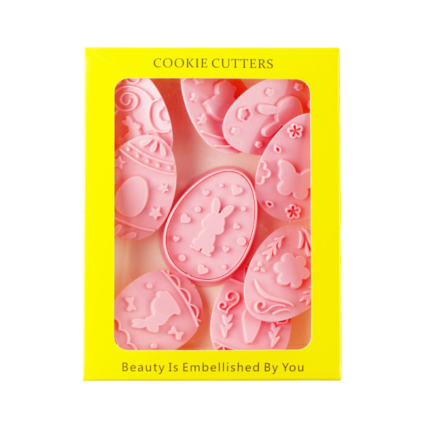 9st Form Plast Ägg Cookie ter