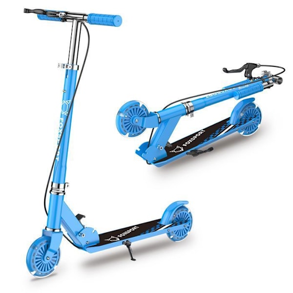 FOXSPORT Sparkcykel-Barn-Fällbar och Höjdjusterbar-Pedalbroms-Maximal belastning 100 kg-Blå Blå