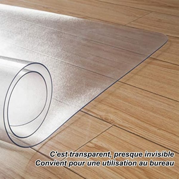 Transparent mat for protection of hard floors, floor protector, mat for chair protection, mat for floor protection.