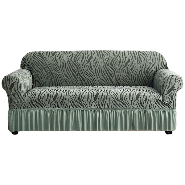 Stretch sofatrekk med skjørt 1 stykke jacquard universal sofatrekk  møbelbeskytter for stue 35 -55 tommer Green Chair (35"-55") 55c4 | Green |  Chair (35"-55") | Fyndiq