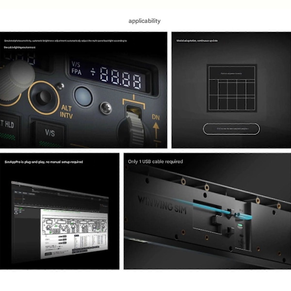 WINWING PAP3 Flight Simplayer MCP Kontrolpanel Simulator TIL PMDG 737/ZIBO iFkT