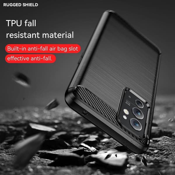 Børstet tekstur deksel til OnePlus 9RT 5G Black