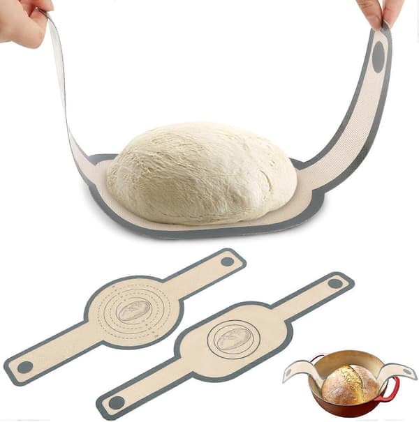 Silikon Brødsleng, 2 stk. Bakeunderlag for Grytebrød, Surdeigsilikon