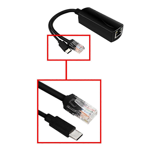 PoE-splitter för Raspberry Pi 5 för Raspberry Pi 5B