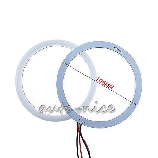 Til BMW E46 2D Coupe Facelift LED Angel Eye Halo Ring Lys Bomuld Hvid 106mmX4 4pcs white
