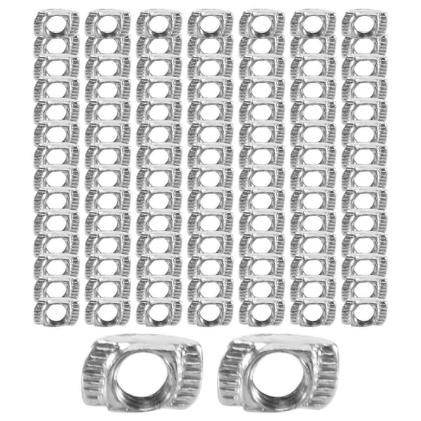 100 stk M5 Hammermutter Karbonstål Aluminium Kobling T Feste Glidemutter