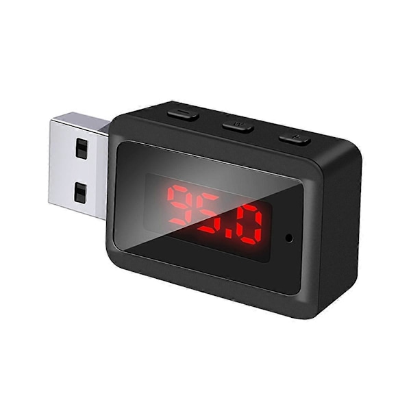 Auton Bluetooth 5.3 FM-lähetin USB Langaton Audioadapteri Handsfree-puhelut MIC HIFI Stereolla As Shown