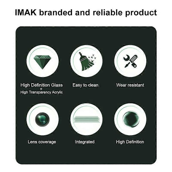 imak Integrert Bakre Kameralinse Herdet Glass Film med Linsehette For OnePlus Nord 4