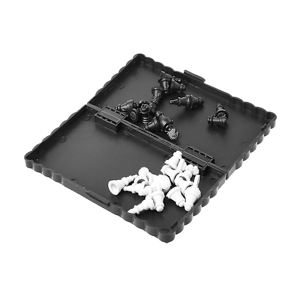 Fällbart schackbräde i miniformat Magnetiskt schackset Resebart Schack i fickformat (FMY)