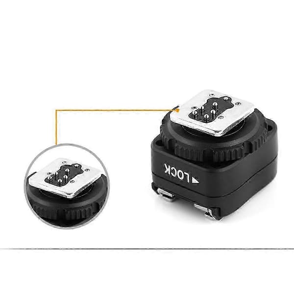 TF-321 kamera blitzsko-adapter sort kompatibel med Canon EOS