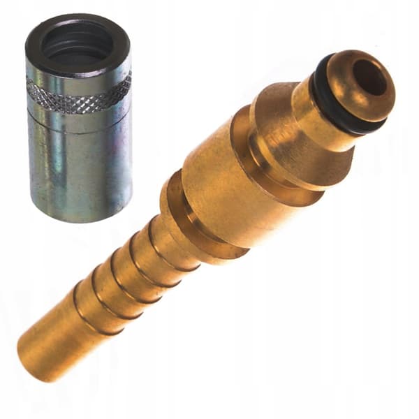 [KK]Hose Coupling DN6 with Crimp Sleeve – Quick Connector | Reinforced Mounting Part | Compatible with Nilfisk C, Stihl RE 90(bt)