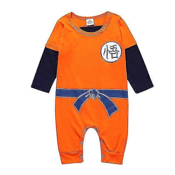 Son Goku Kläder Baby Nyfödd Baby Pojke Flicka Romper Bodysuit Jumpsuit Solskyddsdräkt Tecknade Kläder 100(2-3years)