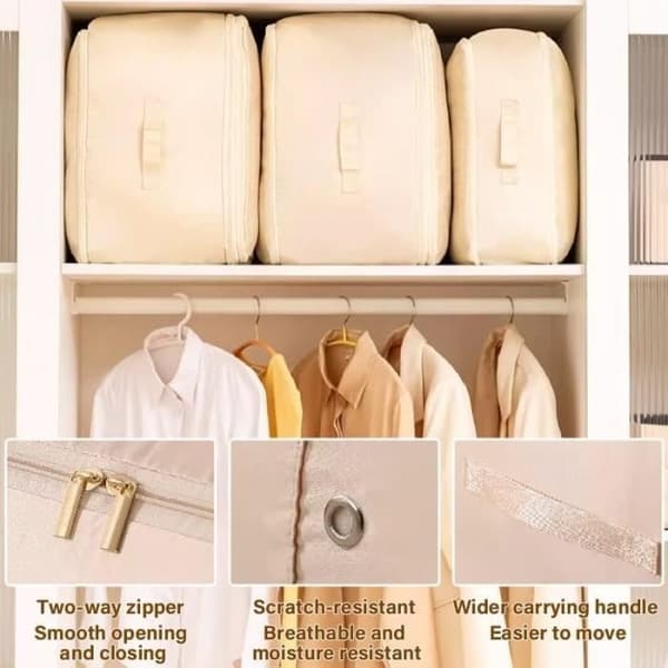 Ultrakompakt självkomprimerande organizer, packorganizer, packorganizer 30*40*12cm (Grön)