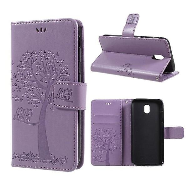 Samsung Galaxy J3 (2017) Case With Tree Print - Purple Purple