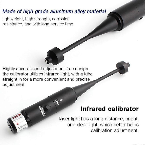 Laser Kalibrator Aluminium Legering Kalibrator Drejningsfri Laser Kalibrator 8-Huls Justerbar Adapter til Green Laser