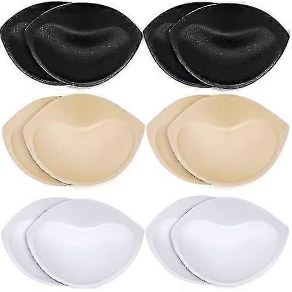 BH-inlägg Bröstförstärkare - BH-inlägg Sy In BH-kupor För Kvinnor White 6pcs