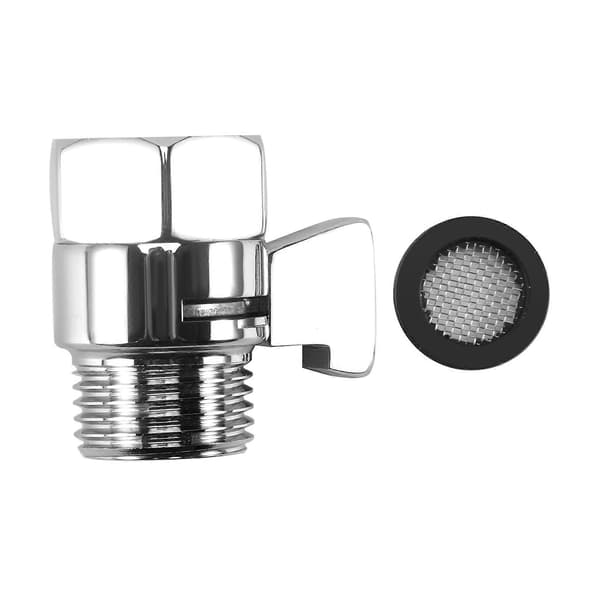 Vandstrømsreguleringsventil, justerbar vandtryksregulator i messing til håndholdt bruser og bidet-sprøjte