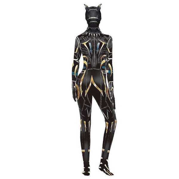 Black Panther Cosplay Kostym Shuri Jumpsuit För Vuxna Barn Halloween Carnival Party Disguise Whbyv 190