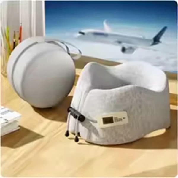 Memory Foam U-formad Kudde Resenackstöd Sovkudde Axelstöd U-kudde Flygresa Nackkudde Ljusgrå