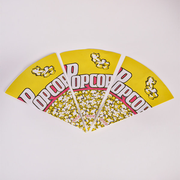 100 st popcornpapperspåsar med avsmalnande spetsar Konformade godispåsar för popcorn godis