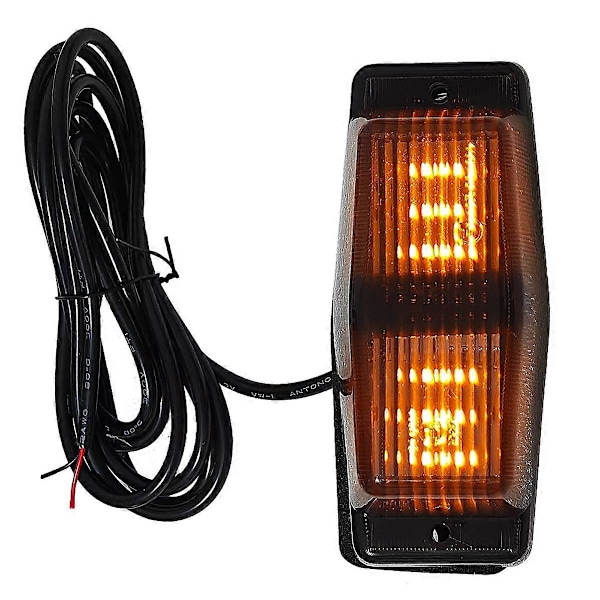 Savunvärinen etusäleikön LED-merkkivalo Man-kuorma-autoon, etuosan kaksoispolttimon merkkivalo Black Smoked Shell