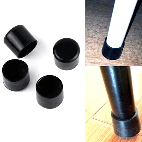 1/4/16 st Runda Gummifötter för Stolsben, Möbelskydd, Bordsskydd, 16 st 16PCS 22mm