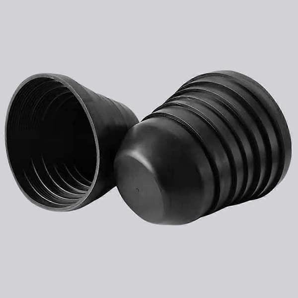 1 par LED-frontlys gummipakningsdeksel LED-frontlys universelt vanntett frontlysdeksel Black