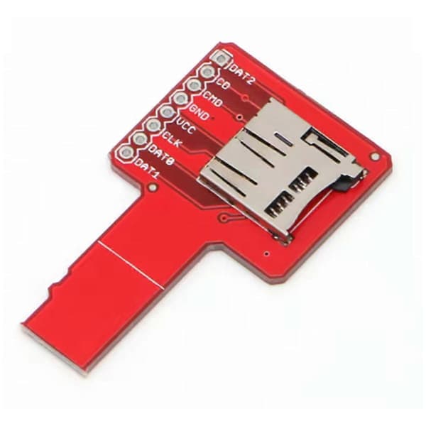 Micro-SD Sniffer kompatibel med TF-kortadapterplade Universal Red